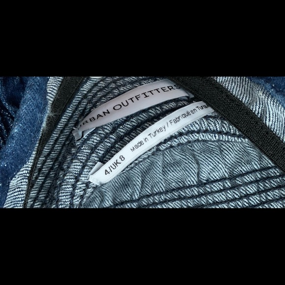 NWOT UO Sofia Denim Smocked Mini Dress - Picture 5 of 5